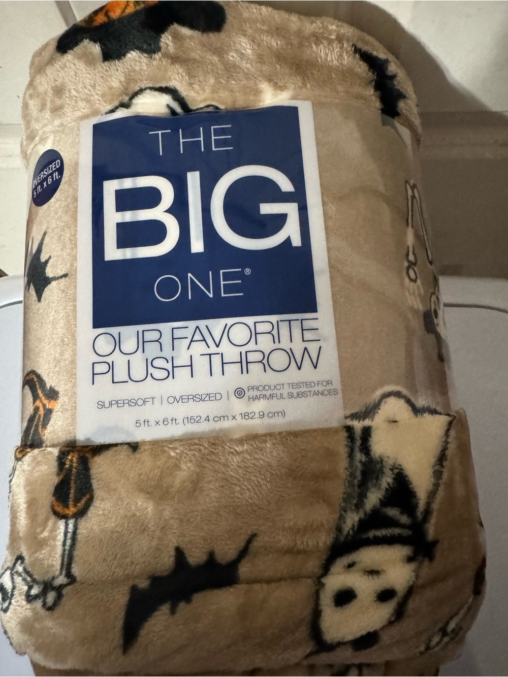 The Big One Plush Throw Blanket - The Cowboy Skeleton